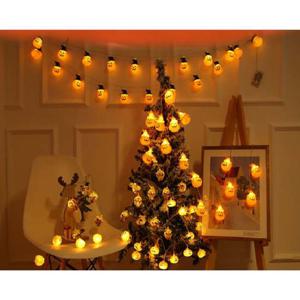 할로윈 LED미니호박모자호박 전구(3M20구)가랜드 장식 할로윈파티장식 가랜드무드등 스마일호박 크리스마스트리장식 캠핑 호박전구 미니호박전구