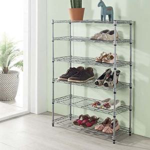 메탈신발정리대 6단 현관 정리함 보관진열대 수납선반 신발정리대 현관신발장 신발장정리대 신발장 신발정리함 신발수납장 현관신발정리대 신발정리선반