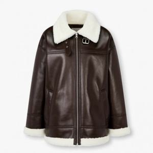 [보브]신세틱 레더 무스탕 점퍼 7155475005