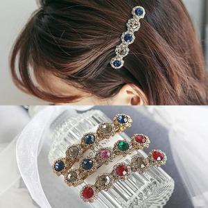 프랑 컬러 스톤 헤어핀