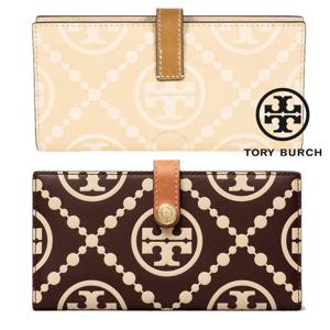 토리버치 154972SA 여자 T모노그램 EMBOSSED 슬림 지퍼 장지갑