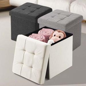 스툴 중 수납의자 스톨 패브릭 풋스툴 사각 미니 낮은 스툴의자 낮은의자 보조의자 스톨 화장대스툴 수납의자 수납스툴 스텝스툴 풋스툴 미니의자