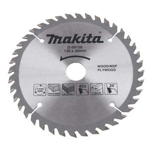 원형톱날 목재용 D-59156 136 x 2.0 마끼다 공구 수공구 목공구 톱날 절단톱 목공톱 기계톱