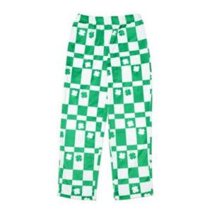 [보디가드]밍크스판 네잎클로버 체커보드 여성수면바지YSWEZA53