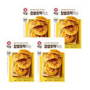 CJ제일제당 백설 찹쌀 호떡믹스 400g  4개 간식 셀프