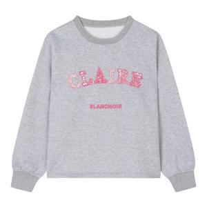 [베스띠벨리]스팽글자수레터링기모티셔츠 BJIBX2844GYM_DG