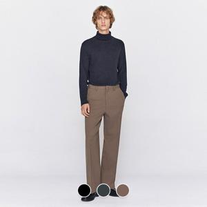 [지오다노] 남성 겨울 기모 세미 와이드핏 일자 스판 슬랙스 115918