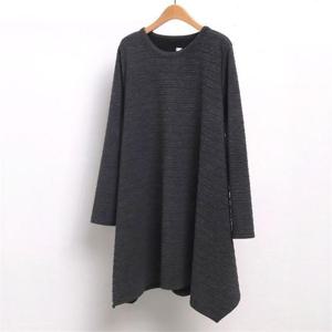 [강물처럼]빅사이즈사랑해요 6745L011 프로디 니트 롱 티 WW (63