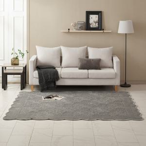 [애끌리아] 세인트 HR 장모 극세사 목화솜 자수 퀼팅 카페트(120x205)