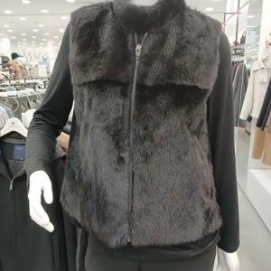 [샤트렌]천연모피 베스트 HCCWLF604_GN