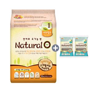 네츄럴오 어린강아지 유기농사료 퍼피6kg +샘플증정/12개월이하