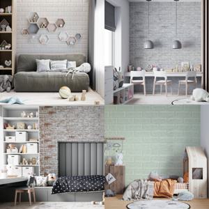 슬림한 단열 폼블럭 2.5M 접착 벽지 리폼 곰팡이 결로