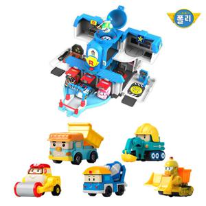 로보카폴리 열리는 구조본부+다이캐스팅5종