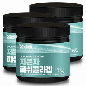 어류 저분자 피쉬콜라겐 가루 분말 200g x 3