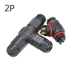 SB2001 T자형 2핀 L20 방수커넥터 IP68