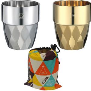 프리미엄 304스텐레스 이중진공컵 2개 전용파우치증정