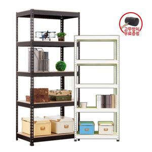 [폴던스랙] 800 400 높이 1800 5단 무볼트 조립식 철재 앵글선반