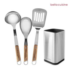 벨라쿠진 스텐 키친툴 3종+사각 홀더