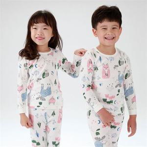 [올챙이]30수_순록/봄가을/KC국산무형광/골지 아동내의 유아 아기 실내복 주니어잠옷
