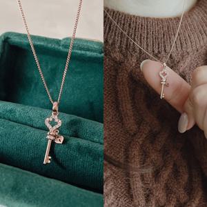 [코스타스웨그]14K골드 DL-JU795 행운열쇠목걸이 여자 금 목걸이