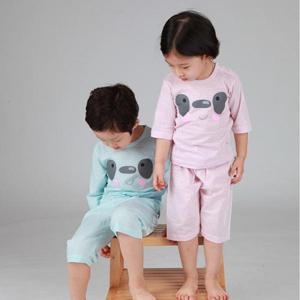 [올챙이]7부_라쿤블루/라쿤핑크/국산무형광/KC인증/아동내의 유아내복 아기실내복 주니어잠옷