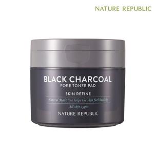[네이처리퍼블릭] 내추럴 메이드 블랙 차콜 모공 토너 패드