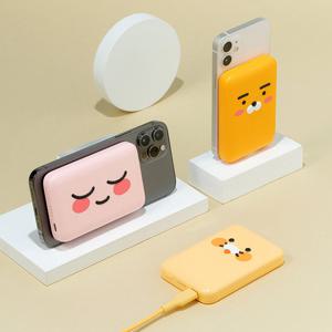 카카오프렌즈 어부바 무선 충전 보조배터리5000mAh