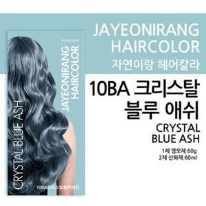 자연이랑 헤어컬러 염색약 10BA (크리스탈블루애쉬)