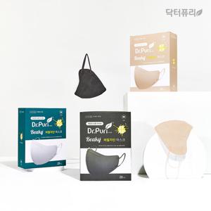 닥터퓨리 KFAD 비키 새부리형 비말차단 마스크 50매 대형, 중형 컬러마스크