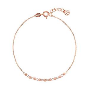 [모아르] 18K 팔찌 체인 볼 금팔찌 컷팅 레이어드