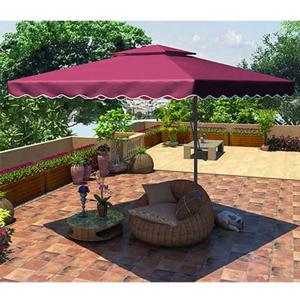 런웨이브 사각 폴딩 대형 파라솔 천막 그늘막 정원 카페 펜션