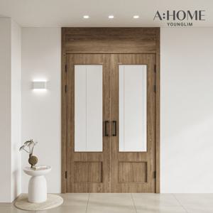 [영림에이홈] 레타 양개중문 정대칭 1200~1800 투명유리 [색상19종/유리11종]