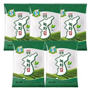 [성경김본사] 녹차 전장김 30g 총 5봉