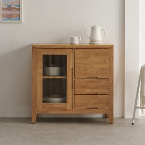 [데코라인] 홀튼 원목 주방 선반 수납장 830