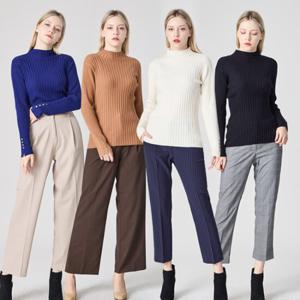 로코엘라 브리즈 터치업 하이넥 립 니트