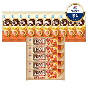 [대림냉동] 대림선 핫도그 80g x10+한입롤피자불닭 80g x5