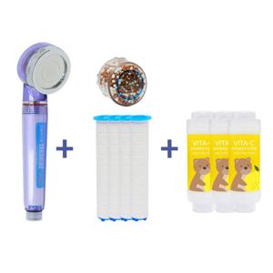 SF-300A 샤워플러스 스킨케어 정수샤워기(블루) ＋ 아로마 비타