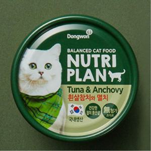 동원 고양이간식 캔 흰살참치 멸치 160g 5개 영양식