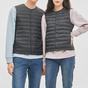 [잠뱅이] 남여공용 덕다운 라운드넥 경량베스트