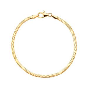 [모아르] 14K 팔찌 금팔찌 스네이크 체인 (대)