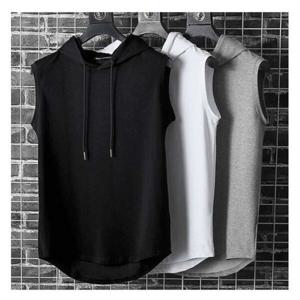 [깨비몰][깨비몰] 남성 봄 여름 베이직 쿨원단 민소매 후드티 (9