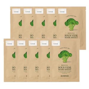 스킨푸드 브로콜리 수비드 마스크 팩 시트 18g (10매)