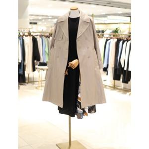 [현대백화점 도호] DX1TC020 페이크 레더 벨티드 트렌치 코트