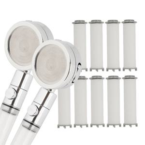 루페 필터샤워기 녹물제거 샤워필터기 샤워기2개+필터 9개