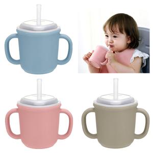 에디슨 베이비 실리콘 양손잡이 빨대컵 택1