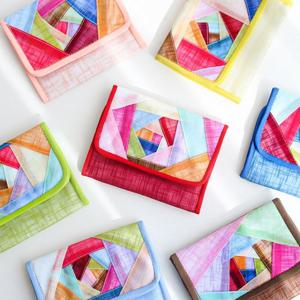 [박씨상방] 고급 모시 조각보  전통 반지갑