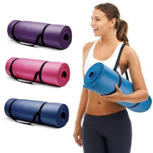 헬스장납품 접이식 요가매트 15mm 스트랩포함 운동 헬스 NBR