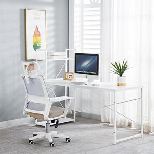 멀티 H자형 컴퓨터 책상 수납 데스크 화이트 테이블 1600