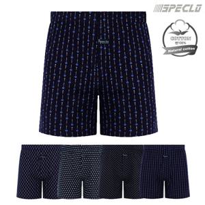 [스페클로] 남성 데일리 면100% 니트 트렁크 사각팬티 (1매입)
