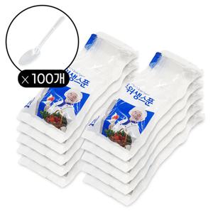 쉐프 위생수저 10P 10개 일회용 위생수저 일회용수저 일회용숟가